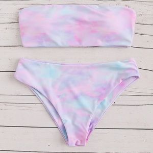 BRAND NEW Tie Dye Bandeau Bikini